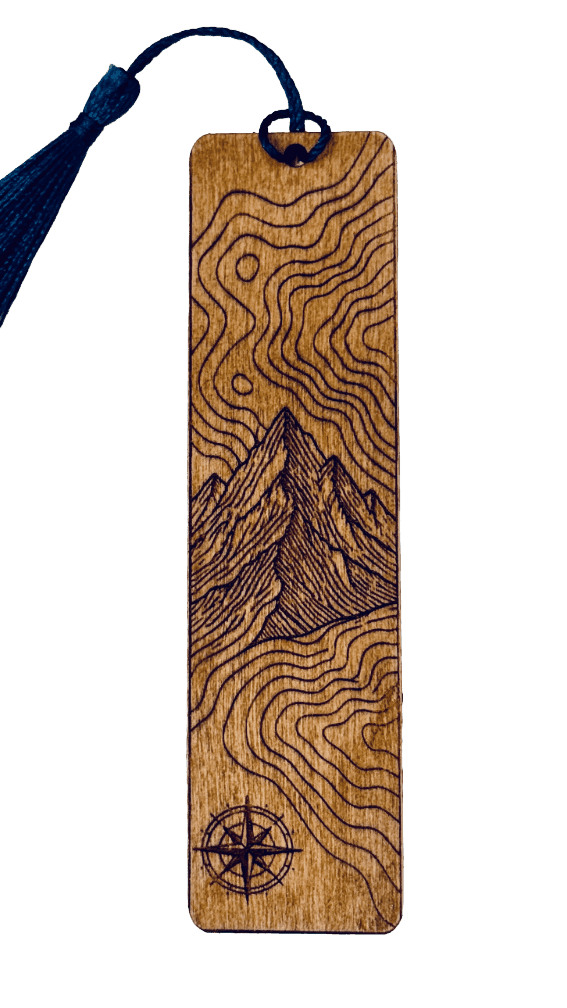 Adventurer's Bookmark, engraved poplar