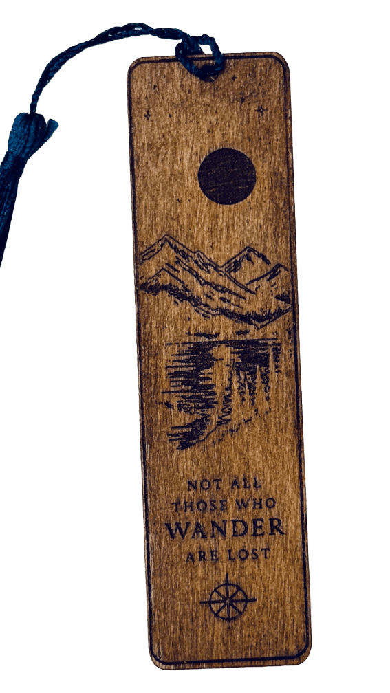 Wanderer Bookmark, engraved poplar